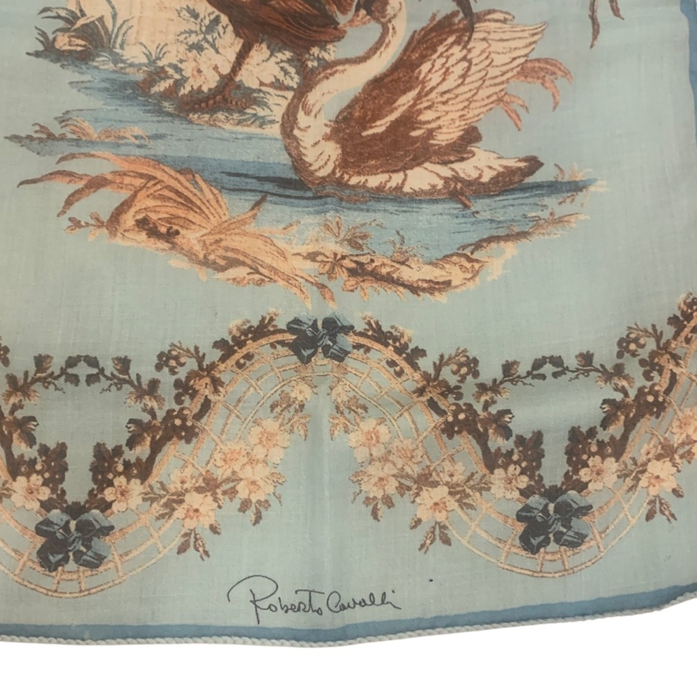 Roberto Cavalli silk wool cashmere scarf/shawl NWOT - Picture 3 of 5